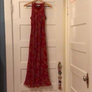 Sleeveless Silk paisley Dress